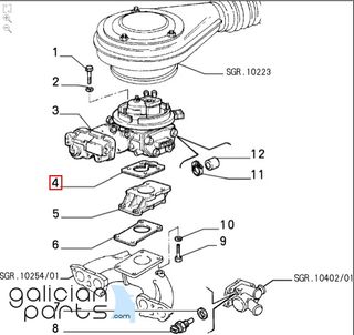 Junta mariposa admisión Fiat Uno /Tipo /Lancia Del