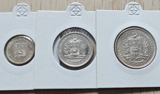 Set monedas plata Venezuela 1960 