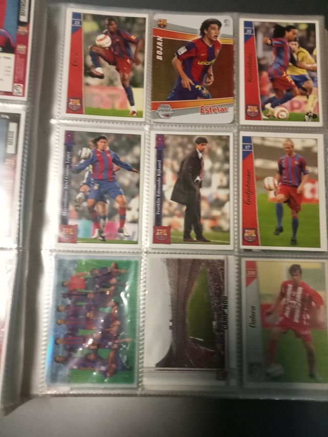 Colección de cromos de la liga 2006