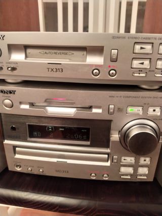 minicadena con sony mini disc