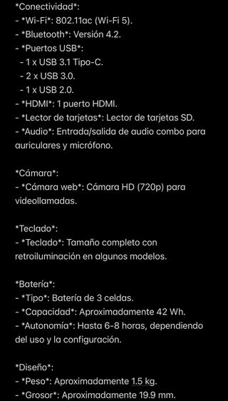 Ordenador ASUS VIVABOOK 14 Core i5 8th Gen