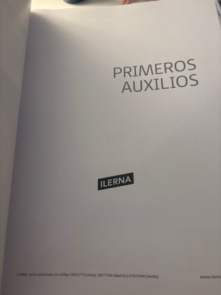 LIBRO PRIMEROS AUXILIOS ILERNA