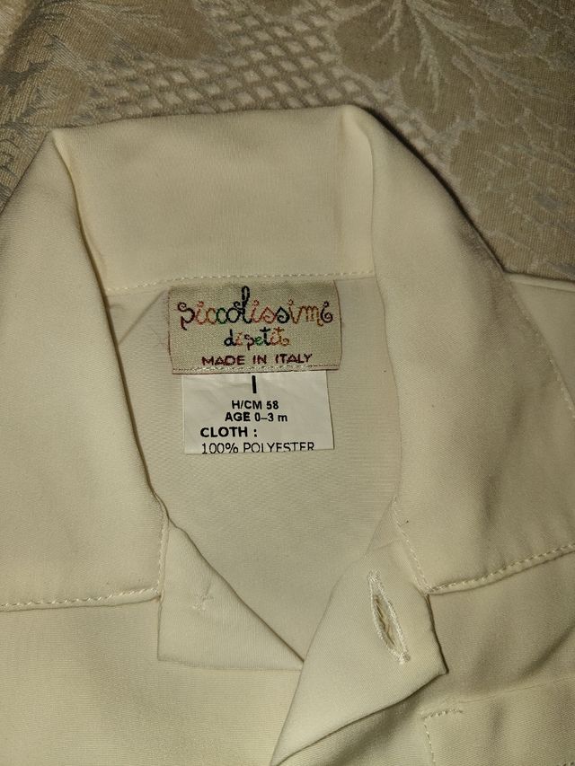 Vestito battesimo 0-3 mesi