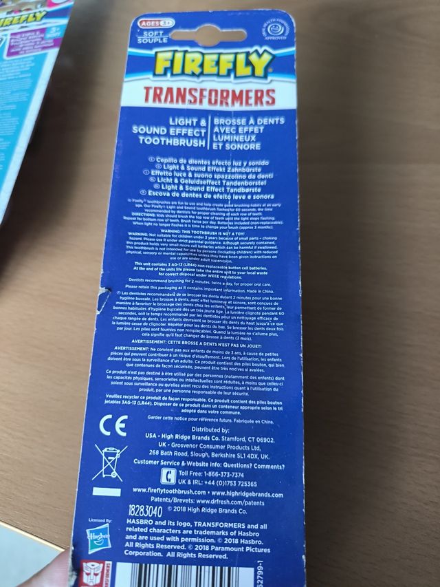 Cepillo pilas niños, nuevo sin abrir