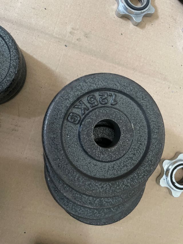 4 dischi da 1,25 kg in ghisa