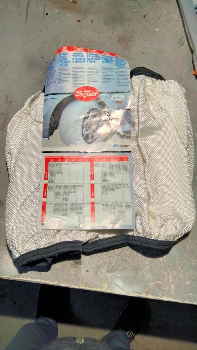 Catena tessile per ghiaccio e neve