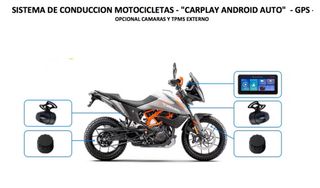 SISTEMA DE CONDUCCION MOTO CARPLEY ANDROID AUTO