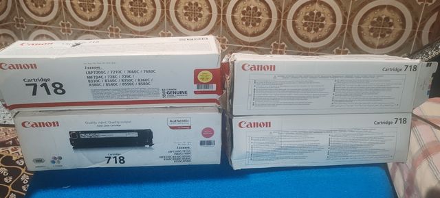 Toner Canon 718,cuatro colores