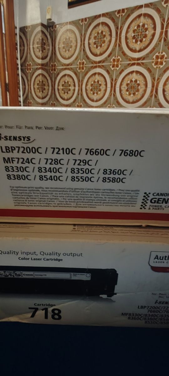 Toner Canon 718,cuatro colores