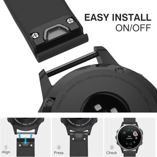 Correa Silicona Piramid Garmin Fenix 8 - 47mm / 7