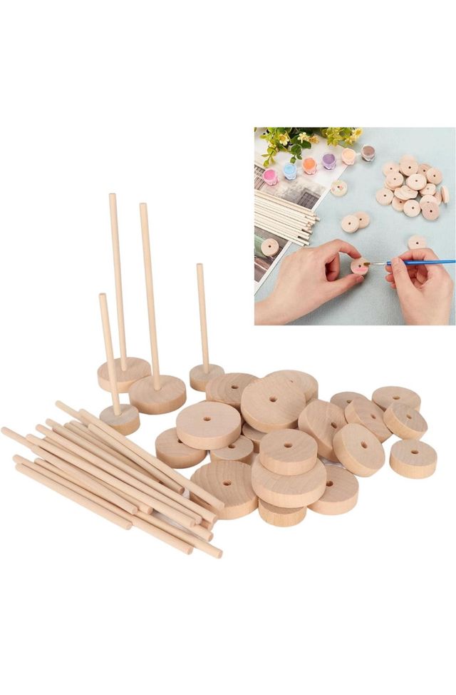 RUEDS DE MADERA 80 piezas