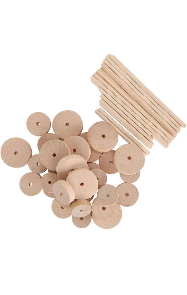 RUEDS DE MADERA 80 piezas