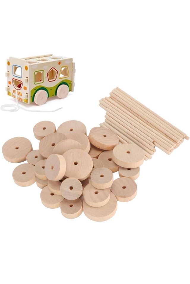 RUEDS DE MADERA 80 piezas