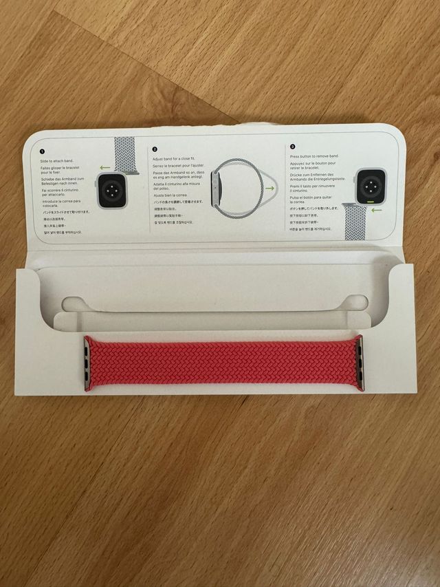 Correa Apple Watch 45mm Solo Loop Rosa Talla 9