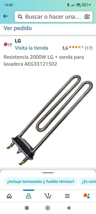 Resistencia 2000W LG