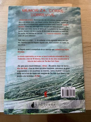 Libro El corredor del laberinto 