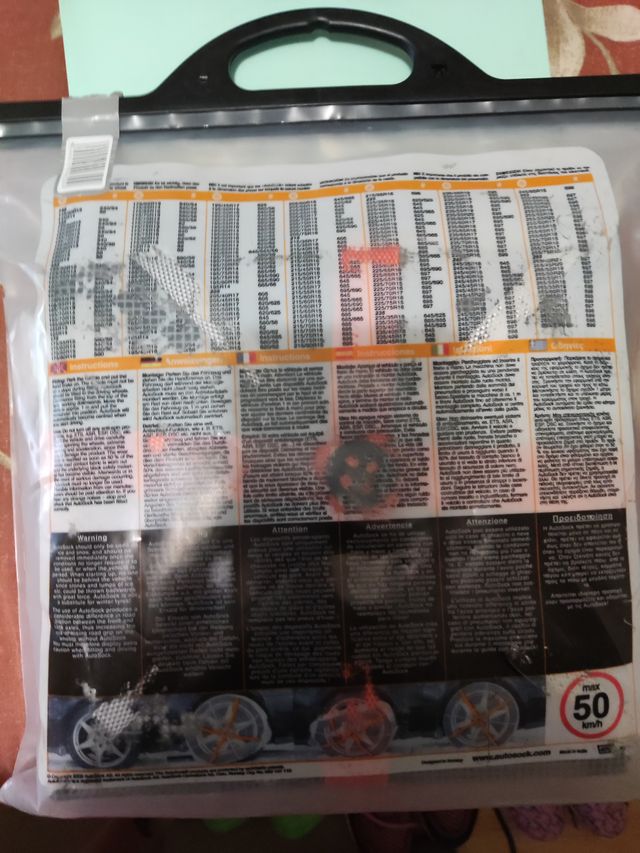 Cadenas Nieve de Tela AutoSock para Coche.