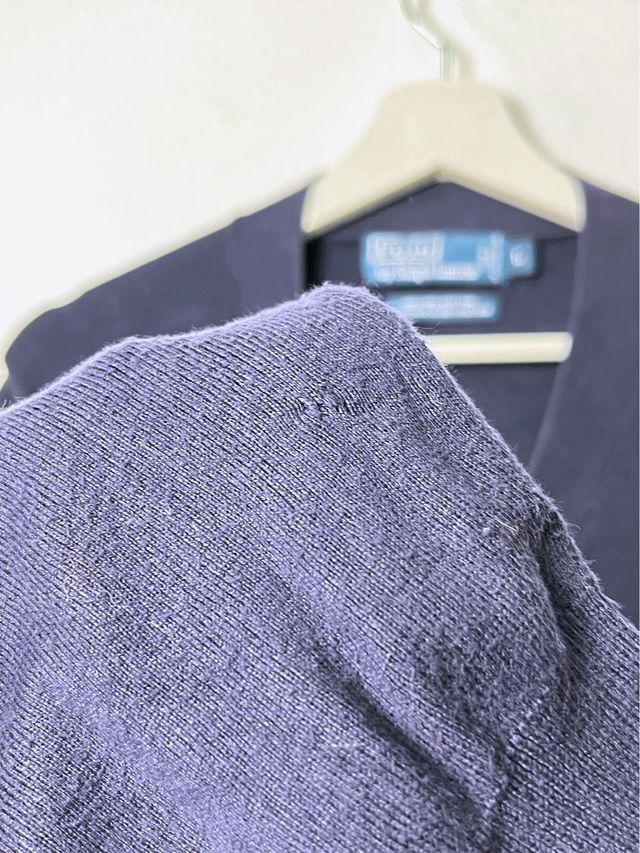 Cardigan blu marino Ralph Lauren