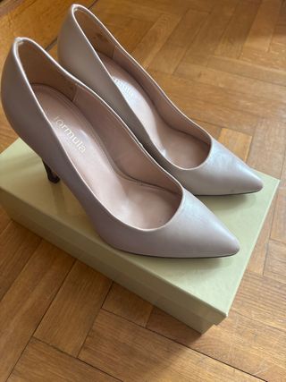 Zapatón tacón Beige