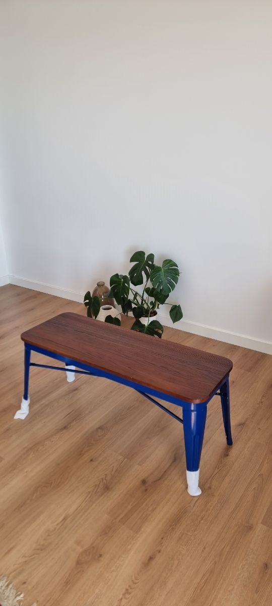 Banco sofá  jardín,  asiento madera y metal NUEVO