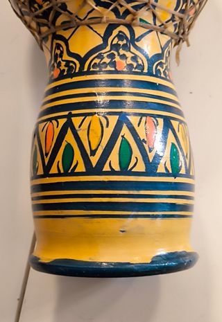 Tambor Darbuka cerámico marroquí "no Djembe"