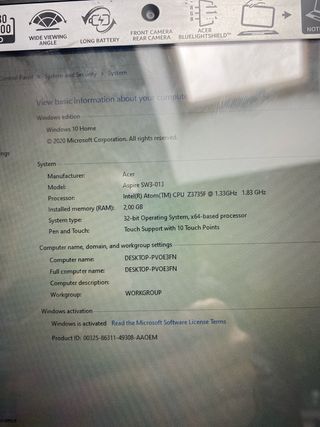 ACER Aspire Switch 10 E