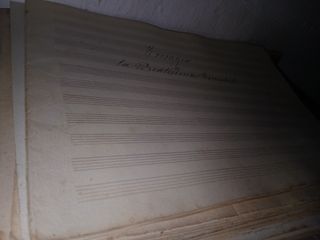 gran lote Partituras manuscritas religiosas  XIX
