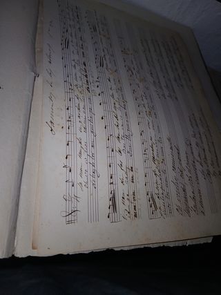 gran lote Partituras manuscritas religiosas  XIX