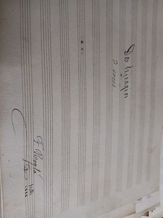 gran lote Partituras manuscritas religiosas  XIX