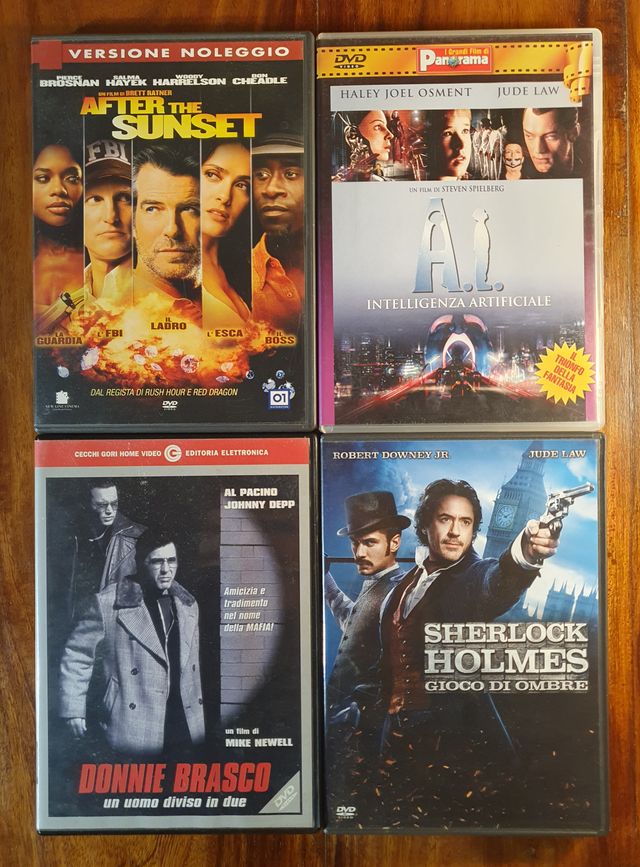 Lotto 4 DVD After the sunset AI D. Brasco Sherlock