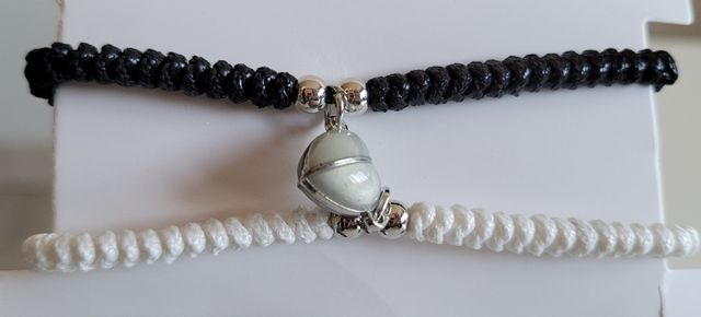 Bracciali Magnetic love, black-white