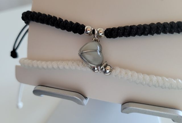 Bracciali Magnetic love, black-white