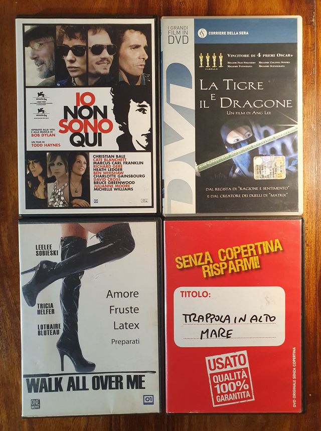 Lotto 4 DVD Io non sono qui Tigre Dragone Walk all