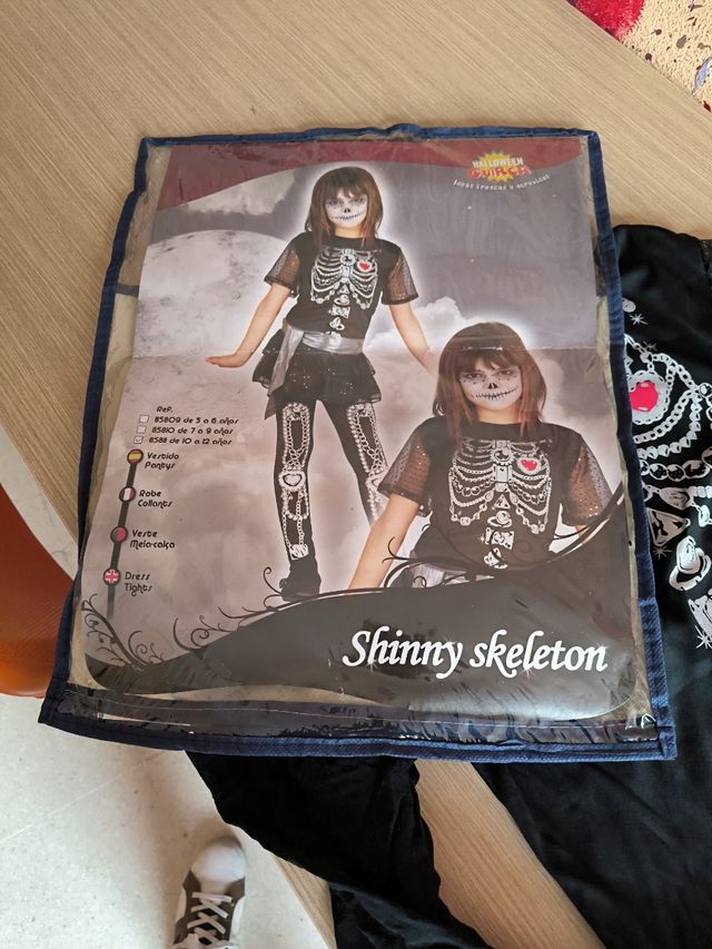 Disfraz Shinny Skeleton Esqueleto