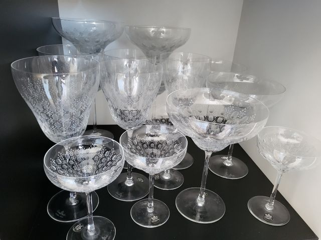 17 vasos Rosenthal serie "Romanze"