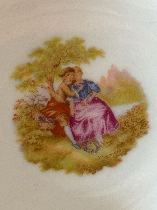 Plato Fragonard motivo cortejo