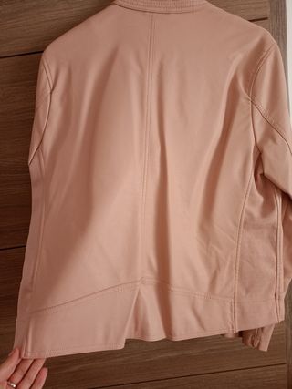 Chaqueta cuero Rosa palo