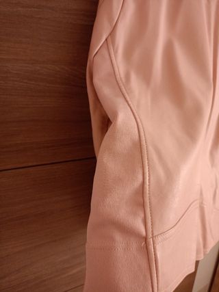Chaqueta cuero Rosa palo