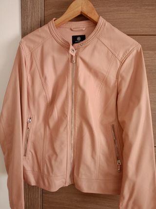 Chaqueta cuero Rosa palo