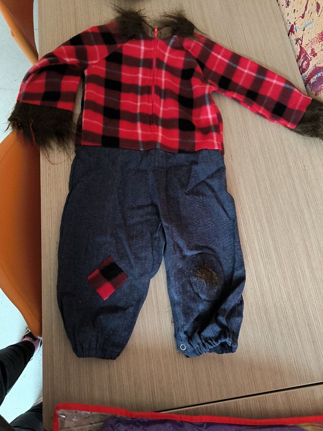 Disfraz baby wolfman talla 12-24 meses
