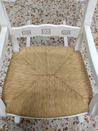 2 Butacas mecedoras madera blancas