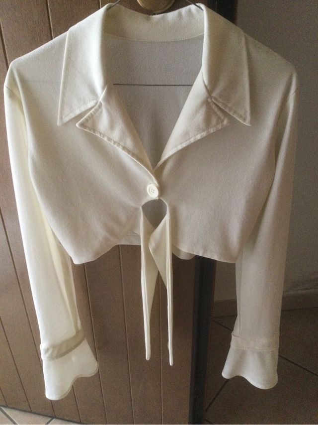 Camicia Bianca con manica lunga . Taglia  11