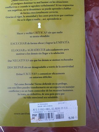 Libro autoayuda No se lo digas a nadie 