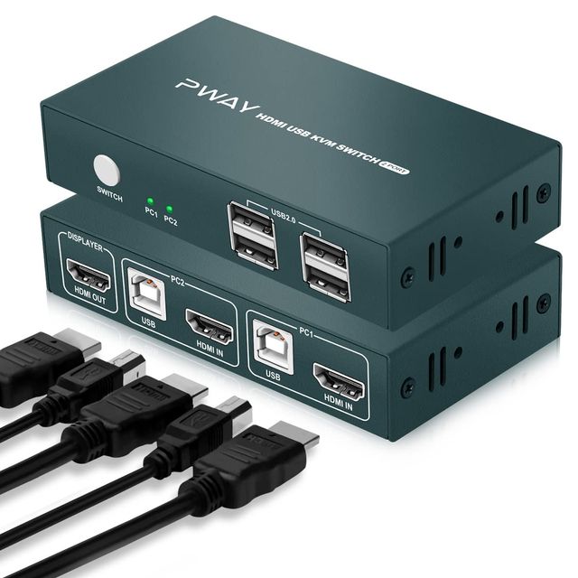 Conmutador KVM HDMI PWAY