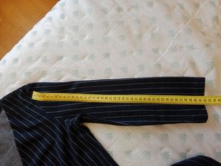 Mono Bershka azul marino con raya fina