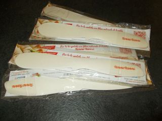 6 PZ Spatola NonnoNanni Coltello Spalmino in Bambù