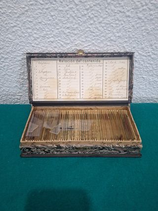 Muestras microscopio antiguas