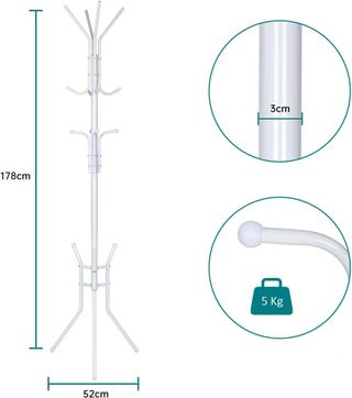 PERCHERO DE PIE PARA ENTRADA, SALON O DORMITORIO.