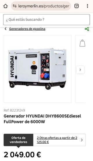 Generador Hyundai 8 kva