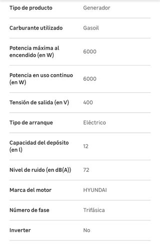 Generador Hyundai 8 kva